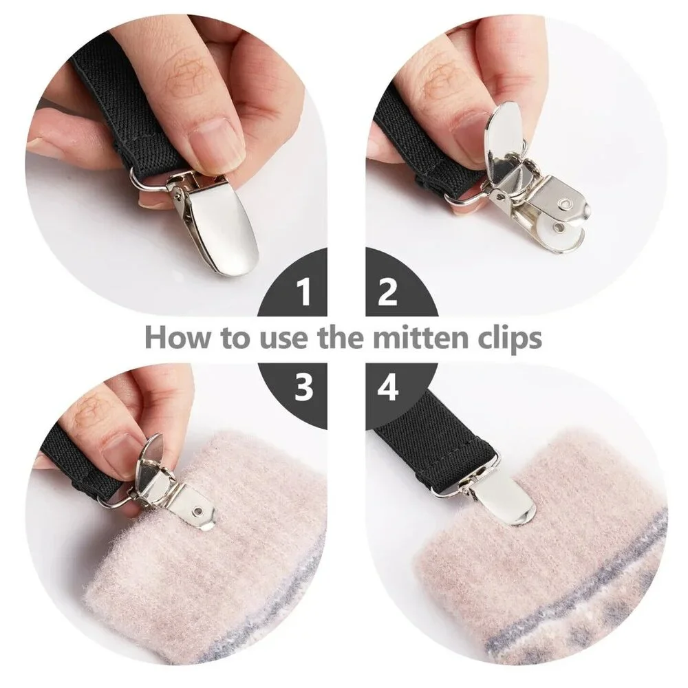 New Frostline Essentials Mitten Glove Clips Boy Girl Unisex 2 pairs Baby Toddler